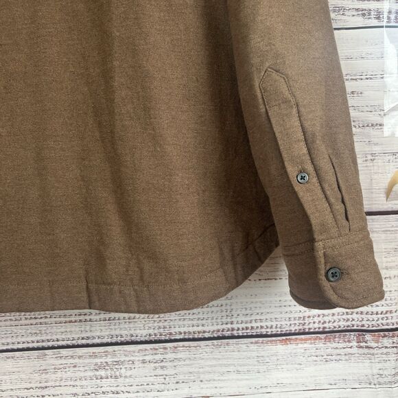 Everlane Dressy Men's Quilted  Field Jacket Brown Lined Chore Coat XL Heavy - Picture 4 of 11